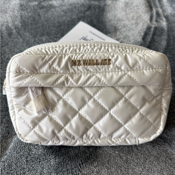 MZ Wallace White Quilted Crossbody/Belt Bag Supergoop! Collab - Picture 2 of 6